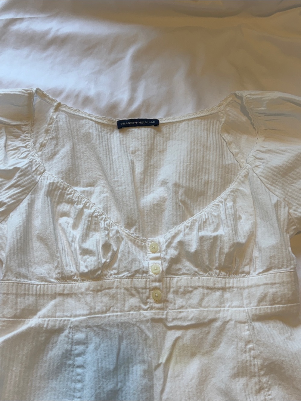 Brandy Melville Ruffle Top - Picture 2 of 6